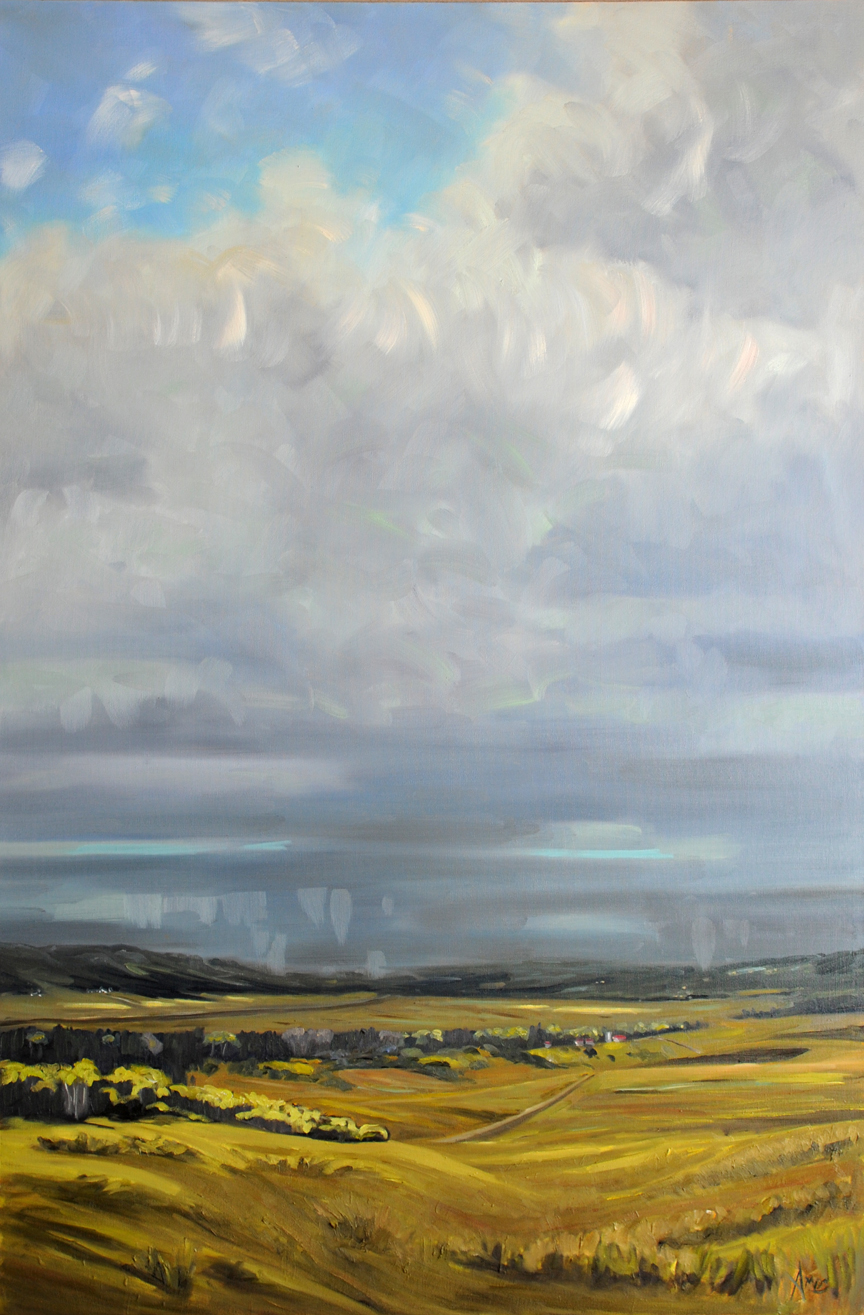 08 The Approach 36x56in (91x142cm), oil on canvas