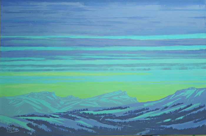 06 Road Trip 36x54in (91x137cm), acrylic on canvas