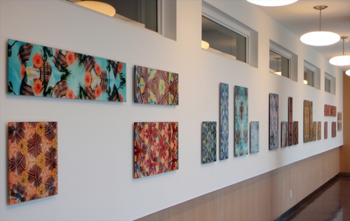 01 New Patterns Royal Alexandra Hospital, 4x48ft (1.2x14.6m), 20 Photographs using a handmade camera lens, R4 process on epson paper under acrilex